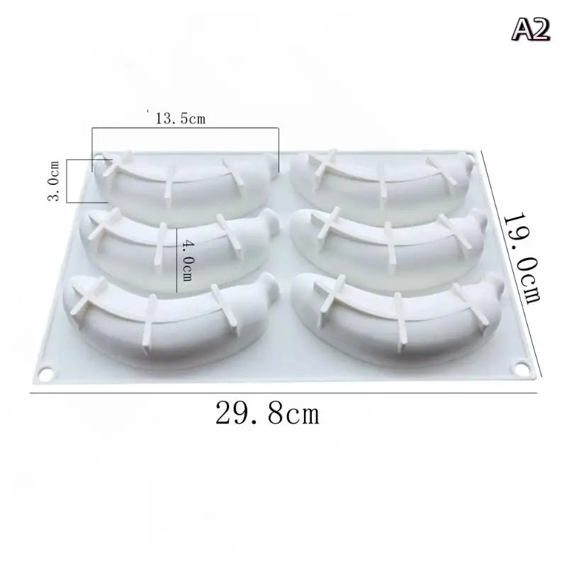 תבנית סיליקון בננה 3D – הקינוח הצהוב שכולם ישאלו איך עשית