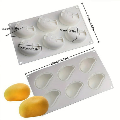 3D Mango Design Silicone Cake Molds Party Pastry Bakeware Fruit Mousse Cake Mould Kitchen Food Grade Dessert Baking Tools