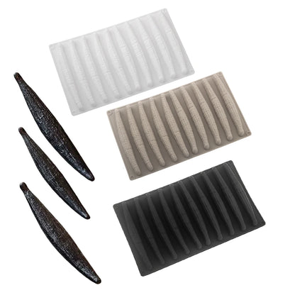 10-Cell Vanilla Design Silicone Chocolate Molds White Black or Khaki Silicone Cake Moulds Kitchen Bakeware Dessert Baking Tools