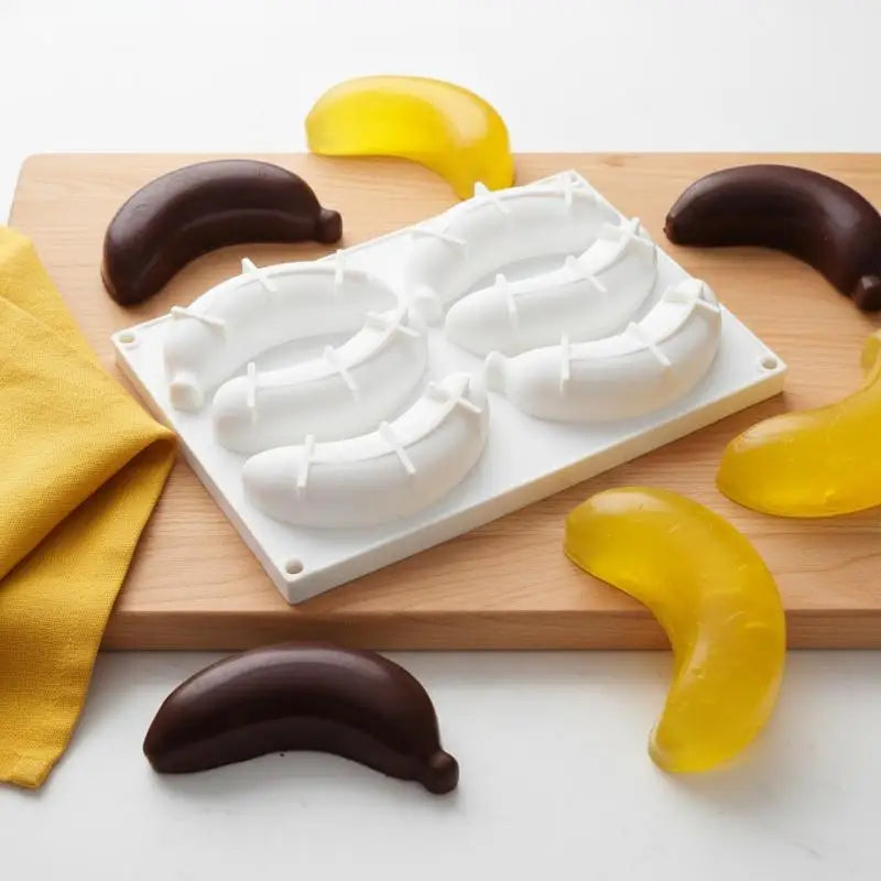 Fruit Banana Silicone Mousse Cake Mold Reusable Chocolate Mold Making Moulds Dessert Tool Baking Decorating Kitchen Supplies 202