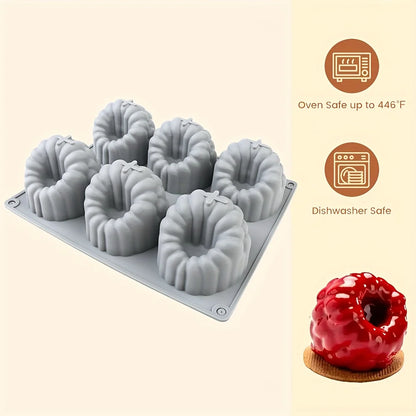 1 Large Raspberry Mousse Cake Mold Silicone Mold Baking 3D Raspberry Pudding Cake Silicone Mold Dessert Chocolate Mold Fruit Cake Decoration Tool Baking Mold