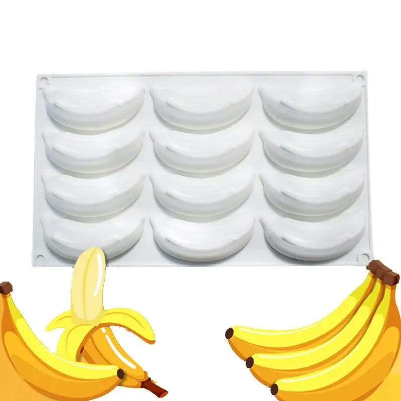 Fruit Banana Silicone Mousse Cake Mold Reusable Chocolate Mold Making Moulds Dessert Tool Baking Decorating Kitchen Supplies 202