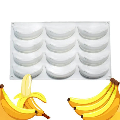 Fruit Banana Silicone Mousse Cake Mold Reusable Chocolate Mold Making Moulds Dessert Tool Baking Decorating Kitchen Supplies 202