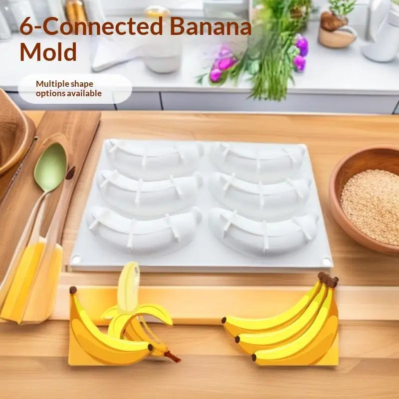 Fruit Banana Silicone Mousse Cake Mold Reusable Chocolate Mold Making Moulds Dessert Tool Baking Decorating Kitchen Supplies 202